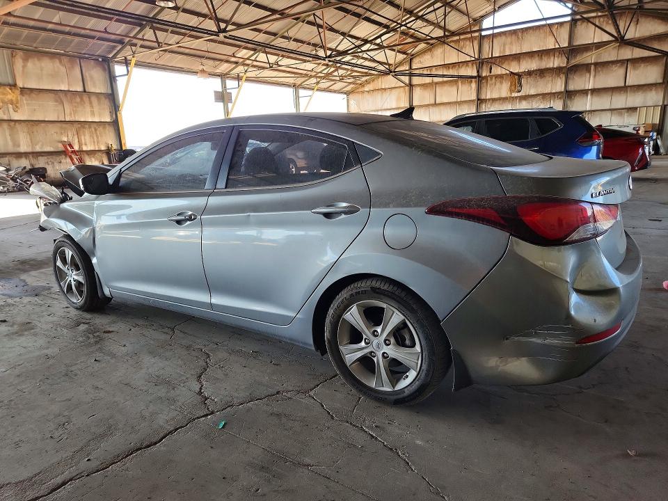 2016 Hyundai Elantra VIN KMHDH4AE2GU481962 COPART salvage auction — FRONT END, Az - Certificate Of Title (P), sold $475 on 2026-07-29 (photo 2)