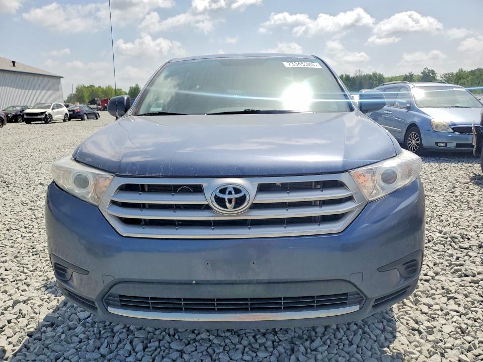 2012 Toyota Highlander VIN 5TDBK3EH4CS163223 COPART salvage auction — FRONT END, OH - CERT OF TITLE-SALVAGE, sold $550 on 2026-07-13 (photo 5)