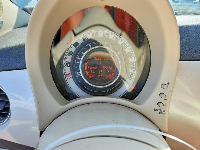 2012 Fiat 500 VIN 3C3CFFER9CT378478 COPART salvage auction — FRONT END, On - Permit Salvage, sold $200 on 2026-08-18 (photo 9)
