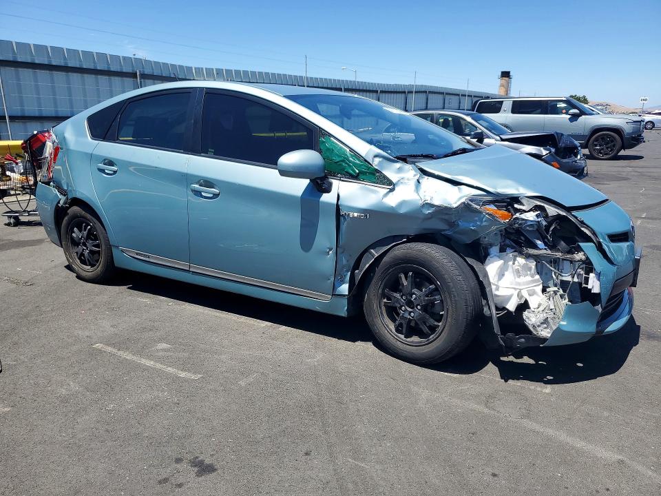 2013 Toyota Prius VIN JTDKN3DU0D5667328 COPART salvage auction — FRONT END, Ca - Salvage Certificate, sold $2,250 on 2026-07-27 (photo 4)
