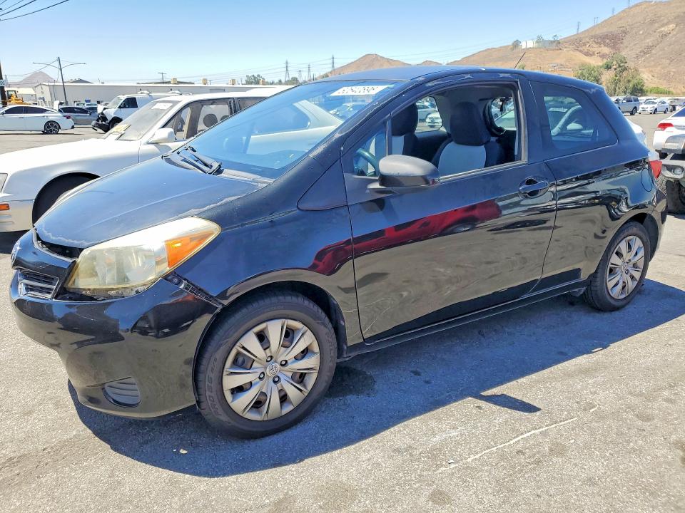 2012 Toyota Yaris VIN JTDJTUD32CD505266 COPART salvage auction — FRONT END, Ca - Salvage Certificate, sold $1,450 on 2026-07-23 (photo 1)