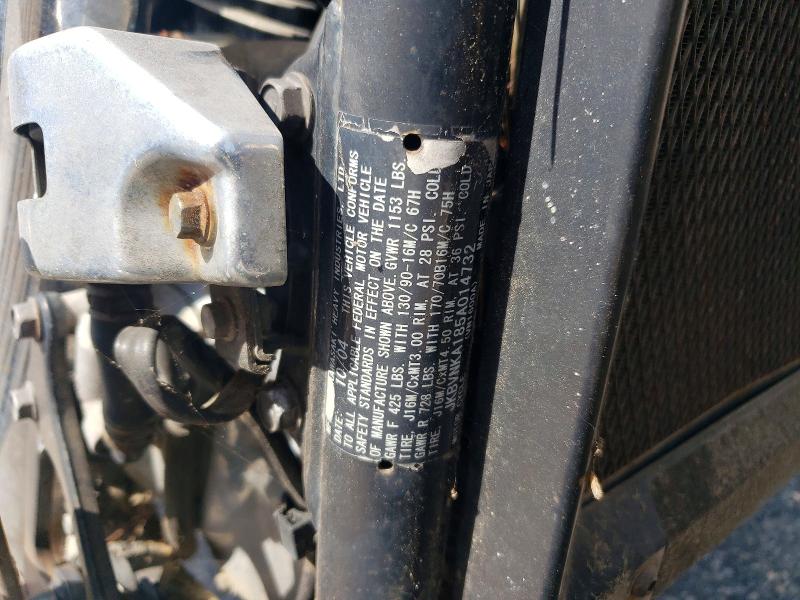 2005 Kawasaki Vn1600 VIN JKBVNKA185A014732 COPART salvage auction — STRIPPED, VA - DEALER ONLY CLEAN TITLE, sold $100 on 2026-07-14 (photo 9)