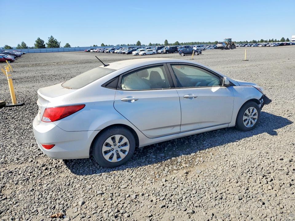 2017 Hyundai Accent VIN KMHCT4AE3HU311802 COPART salvage auction — FRONT END, Wa - Vehicle Cert Of Ownership-Titl, sold $650 on 2026-07-08 (photo 3)