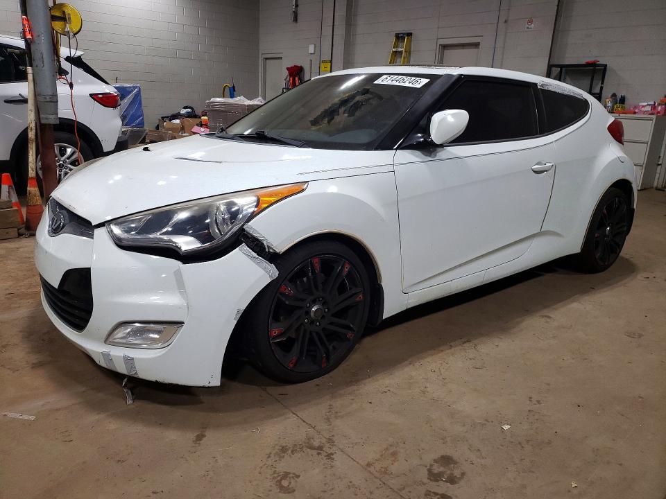 2012 Hyundai Veloster VIN KMHTC6AD6CU072063 COPART salvage auction — WATER/FLOOD, Ct - Cert Of Title-Flood Salvage, sold $475 on 2026-07-24 (photo 1)