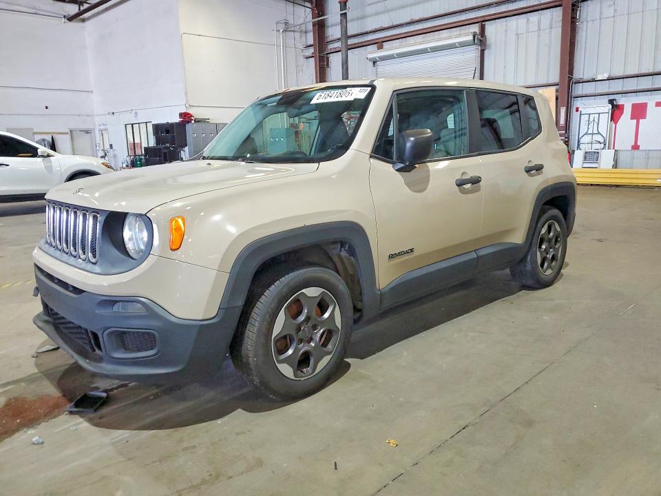 2015 Jeep Renegade VIN ZACCJAAT0FPB73186 COPART salvage auction — FRONT END, Oh - Certificate Of Title, sold $675 on 2026-08-03 (photo 1)