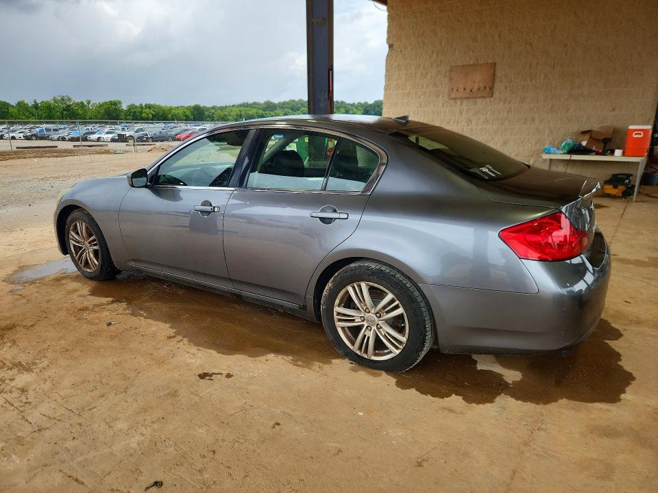 2012 Infiniti G VIN JN1DV6APXCM810351 COPART salvage auction — FRONT END, Al - Certificate Of Title, sold $125 on 2026-07-29 (photo 2)