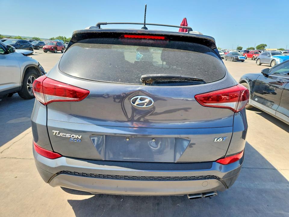 2016 Hyundai Tucson VIN KM8J33A22GU199158 COPART salvage auction — REAR END, TX - CERTIFICATE OF TITLE (P), sold $1,750 on 2026-07-27 (photo 6)