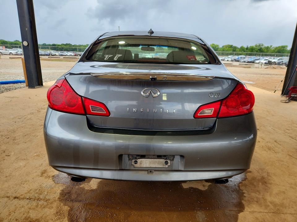 2012 Infiniti G VIN JN1DV6APXCM810351 COPART salvage auction — FRONT END, Al - Certificate Of Title, sold $125 on 2026-07-29 (photo 6)