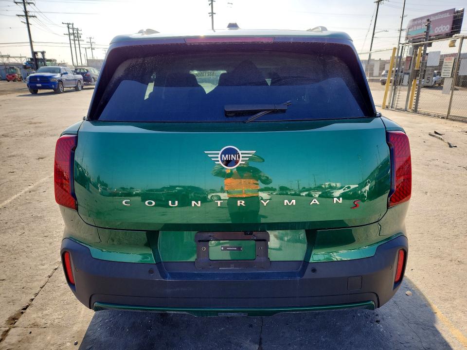 2025 Mini Cooper VIN WMZ23GA08S7P56936 COPART salvage auction — FRONT END, Ca - Dis/Dlr/Exp Only Clean Title, sold $8,700 on 2026-08-04 (photo 6)