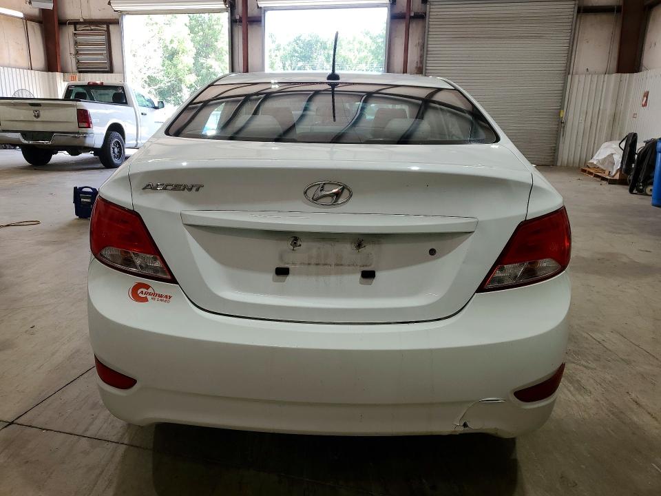 2017 Hyundai Accent VIN KMHCT4AE8HU305929 COPART salvage auction — FRONT END, Tx - Salvage Vehicle Title, sold $1,650 on 2026-07-27 (photo 6)