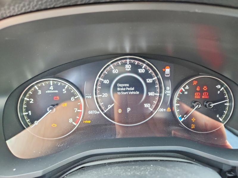 2025 Mazda Cx-90 VIN JM3KKBHD2S1199708 COPART salvage auction — FRONT END, Tx - Salvage Vehicle Title (P), sold $11,900 on 2026-07-24 (photo 9)