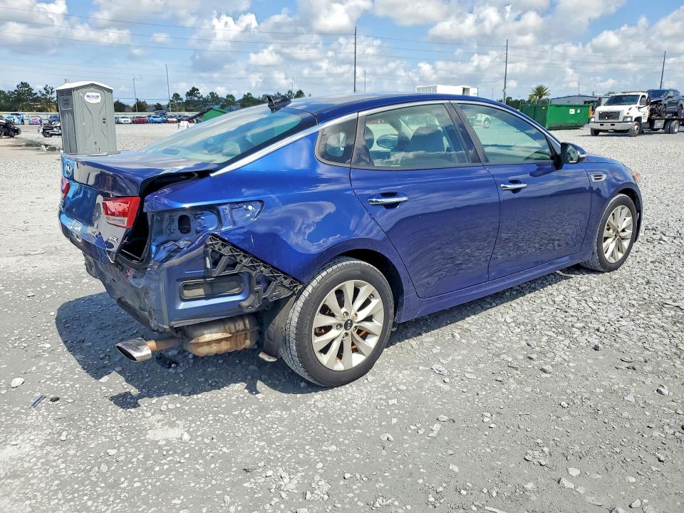 2016 Kia Optima VIN 5XXGU4L39GG010941 COPART salvage auction — REAR END, Fl - Cert Of Title Slvg Rebuildable, sold $1,200 on 2026-07-14 (photo 3)