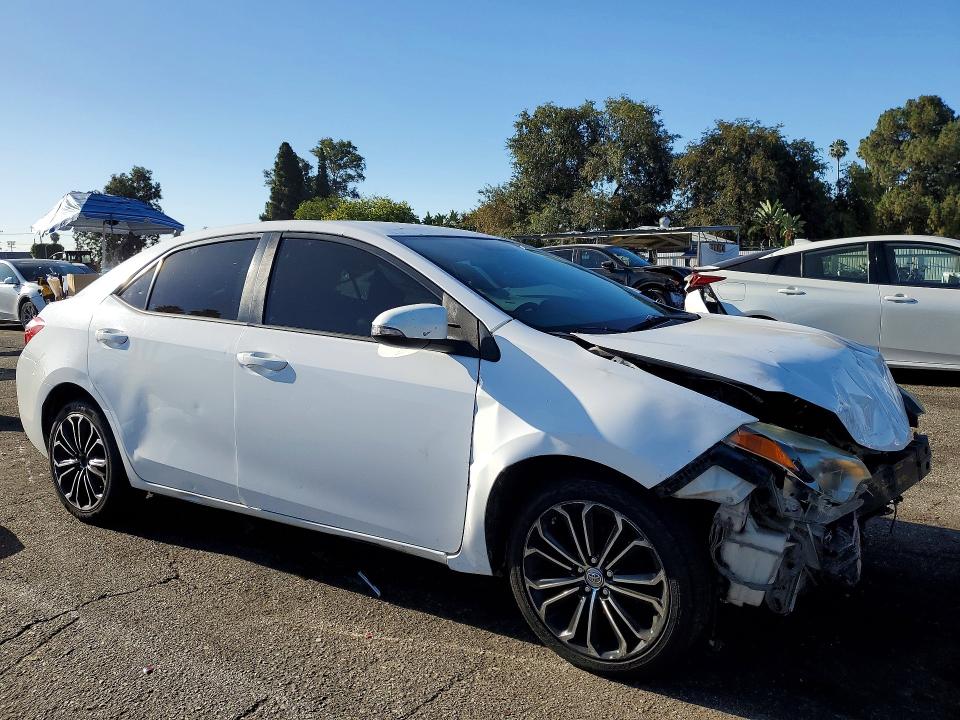 2014 Toyota Corolla VIN 5YFBURHE9EP131880 COPART salvage auction — FRONT END, Ca - Salvage Certificate, sold $1,700 on 2026-07-21 (photo 4)