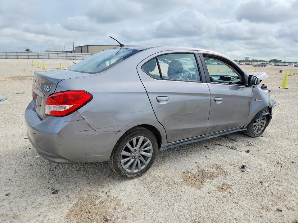 2019 Mitsubishi Mirage VIN ML32F3FJ9KHF18918 COPART salvage auction — FRONT END, Tx - Salvage Vehicle Title, sold $325 on 2026-07-23 (photo 3)