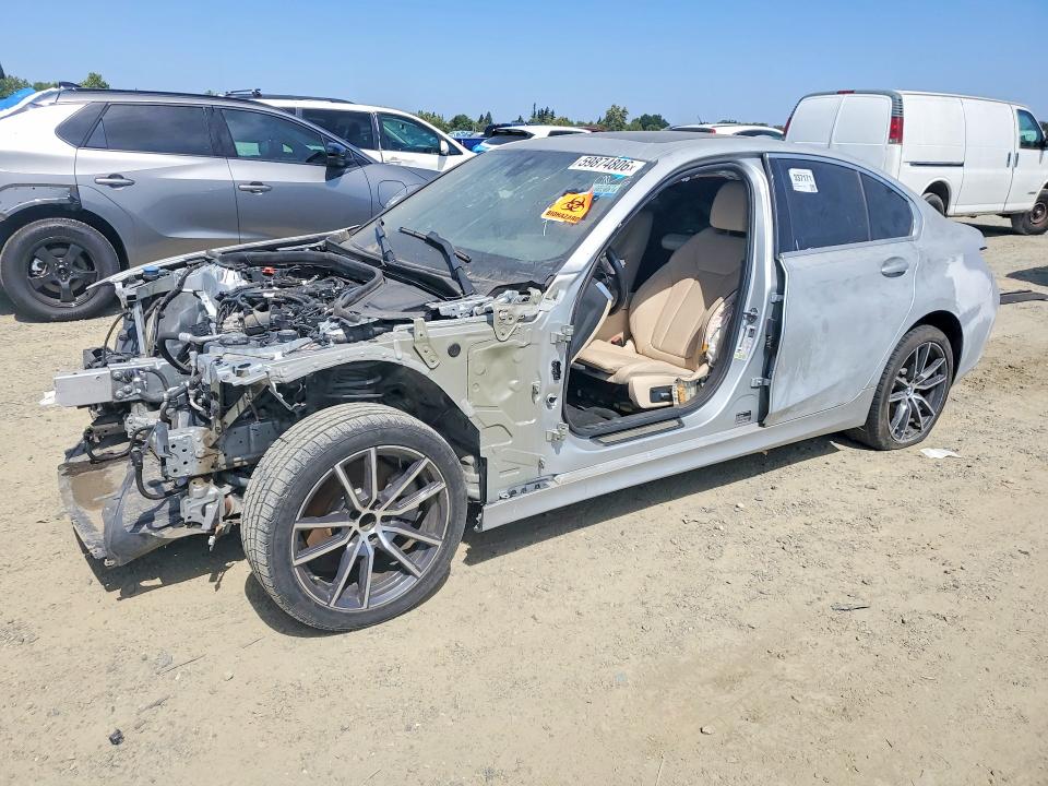 2019 BMW 3er VIN WBA5R1C52KAJ98549 COPART salvage auction — FRONT END, Ca - Dis/Dlr/Exp Only Clean Title, sold $3,650 on 2026-07-21 (photo 1)
