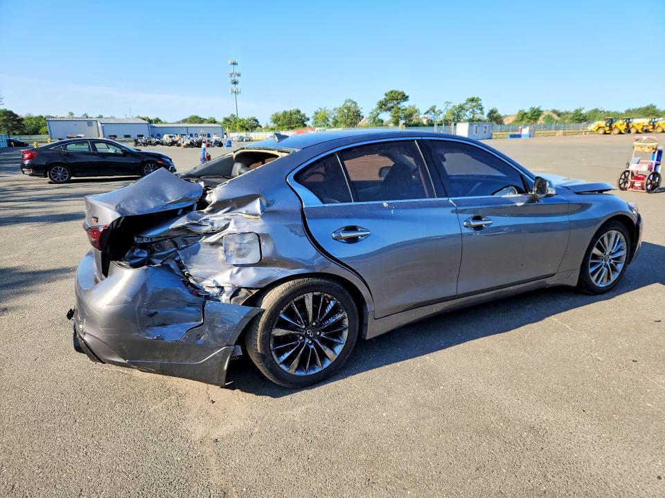2020 Infiniti Q50 VIN JN1EV7AR2LM255357 COPART salvage auction — REAR END, Ny - Mv-907A Salvage Certificate, sold $80 on 2026-07-29 (photo 3)