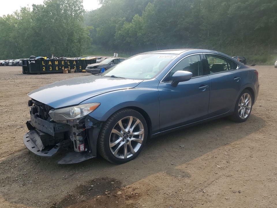 2015 Mazda 6 VIN JM1GJ1W51F1184078 COPART salvage auction — FRONT END, Ny - Mv-907A Salvage Certificate, sold $900 on 2026-07-28 (photo 1)