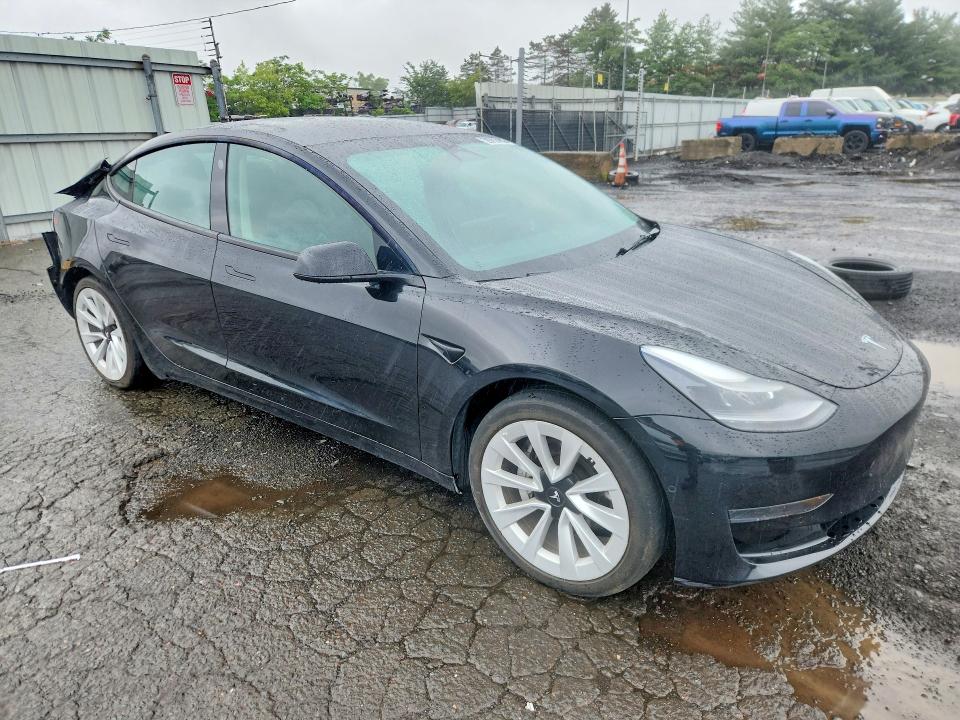2022 Tesla Model 3 VIN 5YJ3E1EA9NF190718 COPART salvage auction — REAR END, Md - Cert Of Salvage > 75% Damage, sold $5,800 on 2026-07-17 (photo 4)