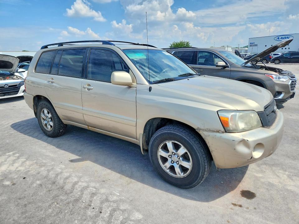 2004 Toyota Highlander VIN JTEEP21A640047555 COPART salvage auction — REAR END, Ar - Certificate Of Title (P), sold $950 on 2026-07-31 (photo 4)