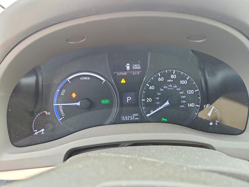 2013 Lexus Rx 450h VIN JTJBC1BA1D2437153 COPART salvage auction — REAR END, Ca - Salvage Certificate, sold $3,850 on 2026-07-07 (photo 9)