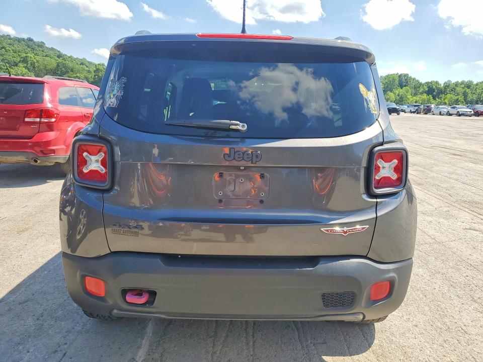 2017 Jeep Renegade VIN ZACCJBCB4HPG68179 COPART salvage auction — FRONT END, Pa - Certificate Of Salvage, sold $600 on 2026-07-30 (photo 6)