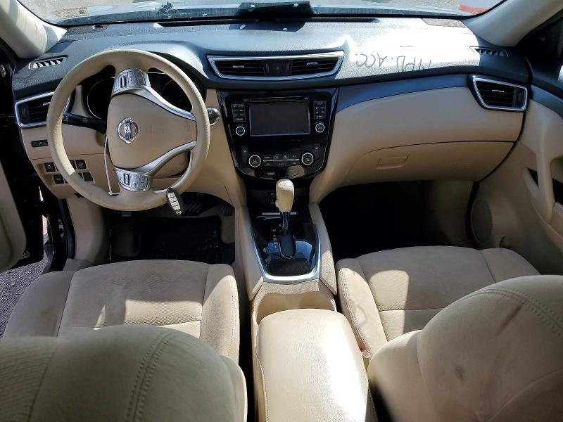2015 Nissan Rogue VIN KNMAT2MT7FP524791 COPART salvage auction — FRONT END, TX - SALVAGE VEHICLE TITLE (P), sold $100 on 2026-07-16 (photo 8)