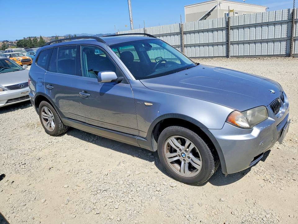 2006 BMW X3 VIN WBXPA93446WD26006 COPART salvage auction — FRONT END, CA - SALVAGE CERTIFICATE, sold $225 on 2026-07-09 (photo 4)
