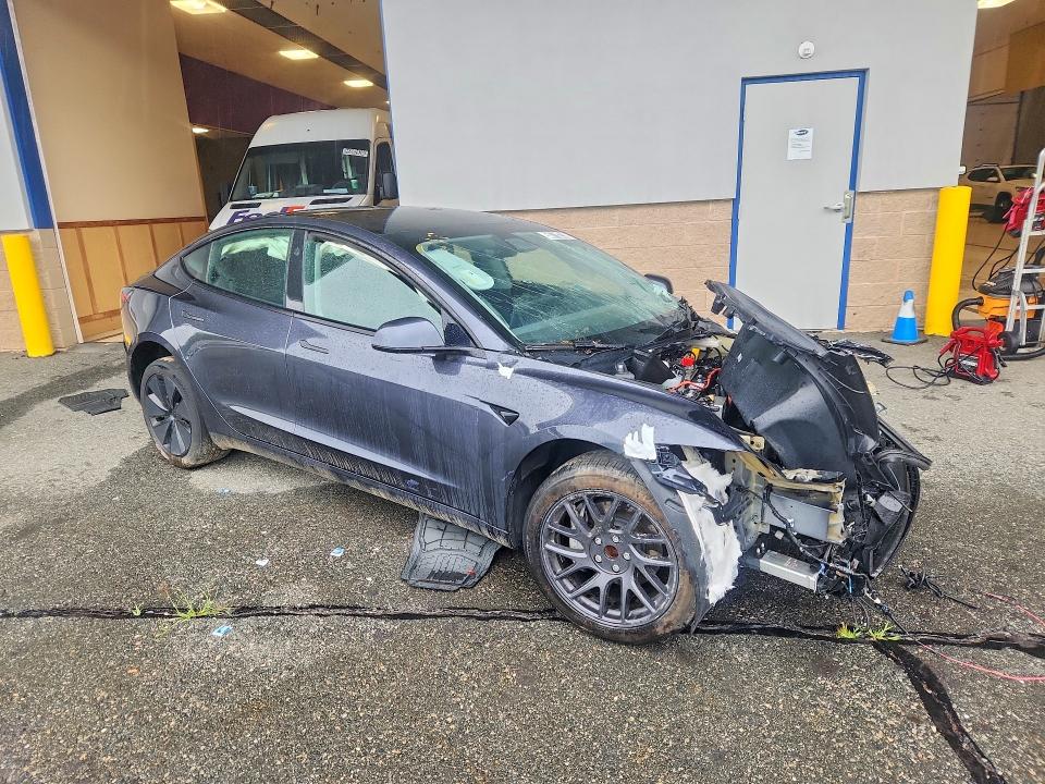 2024 Tesla Model 3 VIN 5YJ3E1EA8RF771553 COPART salvage auction — FRONT END, Ct - Certificate Of Title, sold $3,950 on 2026-07-30 (photo 4)