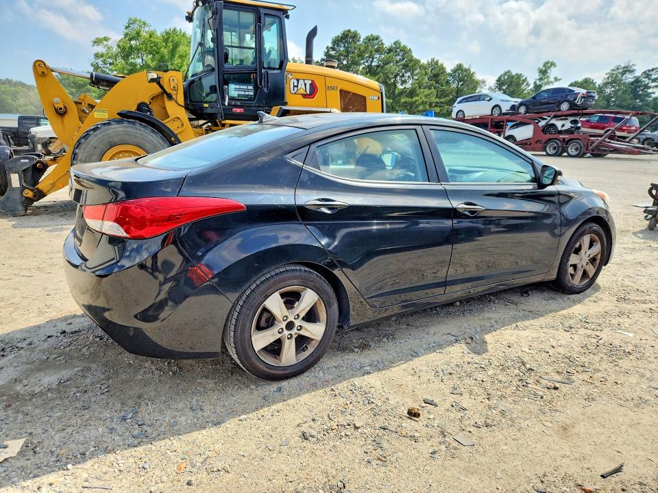 2013 Hyundai Elantra VIN KMHDH4AE8DU611917 COPART salvage auction — REAR END, Va - Cert Of Title - Salvage, sold $100 on 2026-07-28 (photo 3)