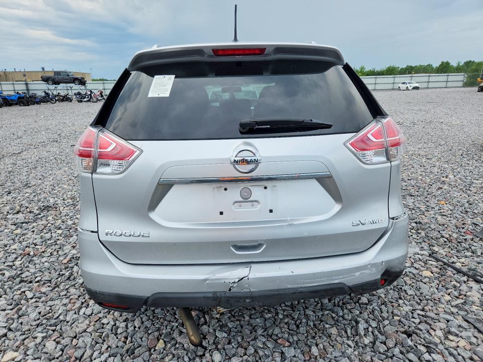 2016 Nissan Rogue VIN KNMAT2MV8GP618472 COPART salvage auction — REAR END, Wi - Certificate Of Title, sold $1,100 on 2026-07-27 (photo 6)