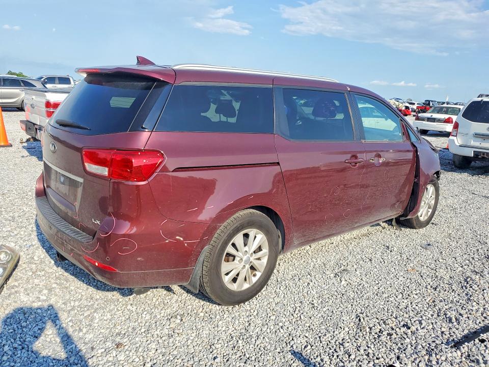 2016 Kia SEDONA VIN KNDMB5C18G6216392 COPART salvage auction — FRONT END, Tx - Salvage Vehicle Title, sold $725 on 2026-07-20 (photo 3)