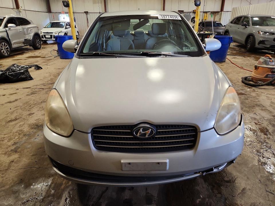 2008 Hyundai Accent VIN KMHCN46C88U220767 COPART salvage auction — FRONT END, Pa - Certificate Of Salvage, sold $400 on 2026-07-17 (photo 5)
