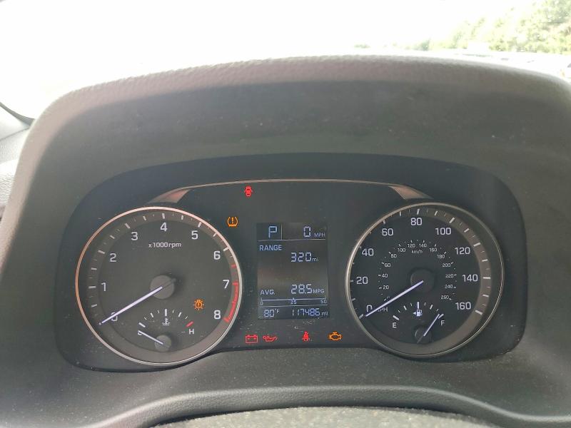 2017 Hyundai Elantra VIN KMHD74LF2HU371309 COPART salvage auction — MECHANICAL, Salvage Title, sold $1,450 on 2026-07-22 (photo 9)
