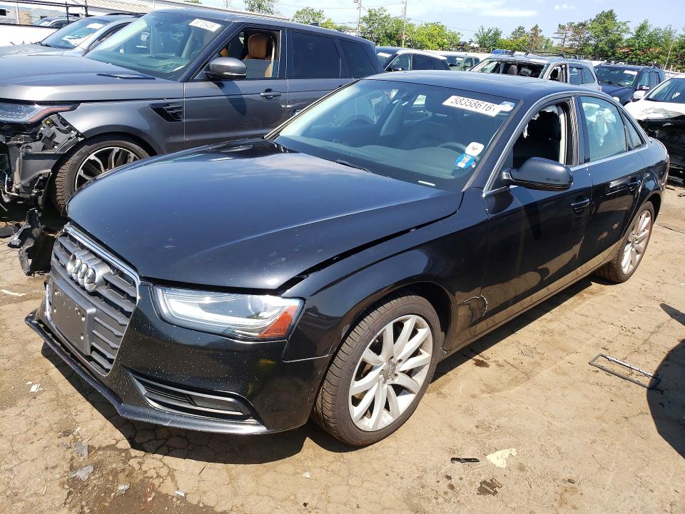 2013 Audi A4 VIN WAUFFAFL9DN026215 COPART salvage auction — FRONT END, Ct - Cert Of Title-Salvage, sold $1,000 on 2026-07-10 (photo 1)