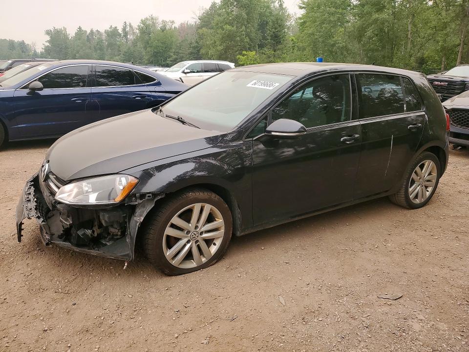 2015 Volkswagen Golf VIN 3VW217AUXFM004768 COPART salvage auction — FRONT END, ON - PERMIT NO BRAND - UNFIT, sold $1,250 on 2026-07-28 (photo 1)
