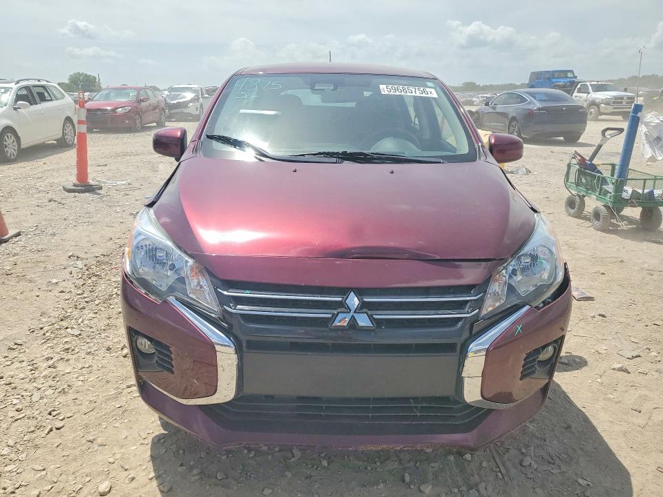 2021 Mitsubishi Mirage VIN ML32AUHJ7MH007290 COPART salvage auction — REAR END, Mo - Salvage Certificate Of Title, sold $750 on 2026-07-28 (photo 5)