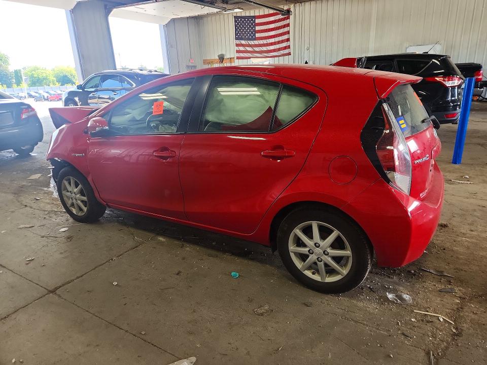2016 Toyota Prius c VIN JTDKDTB39G1131955 COPART salvage auction — FRONT END, Wi - Junked Vehicle Bill Of Sale, sold $400 on 2026-07-20 (photo 2)