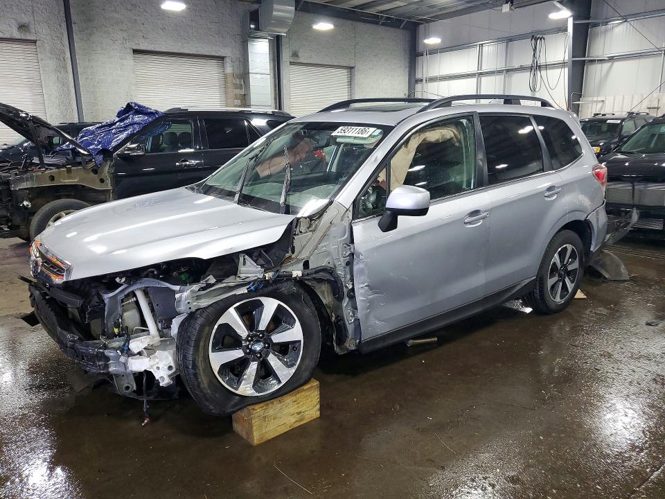 2018 Subaru Forester VIN JF2SJARC3JH419246 COPART salvage auction — FRONT END, Mn - Cert Of Title-Salvage, sold $2,250 on 2026-10-05 (photo 1)