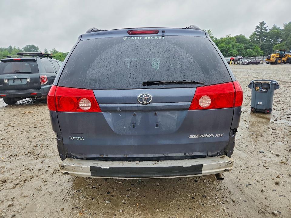 2009 Toyota Sienna VIN 5TDZK22C49S260366 COPART salvage auction — REAR END, MA - CERT OF TITLE-RECONSTRCTD COLL, sold $1,650 on 2026-07-13 (photo 6)