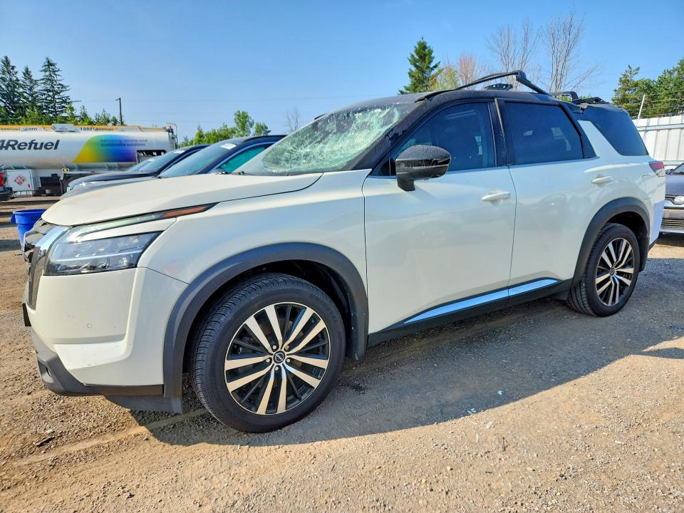 2023 Nissan Pathfinder VIN 5N1DR3DFXPC210102 COPART salvage auction — ROOF, On - Permit No Brand - Unfit, sold $10,100 on 2026-07-28 (photo 1)