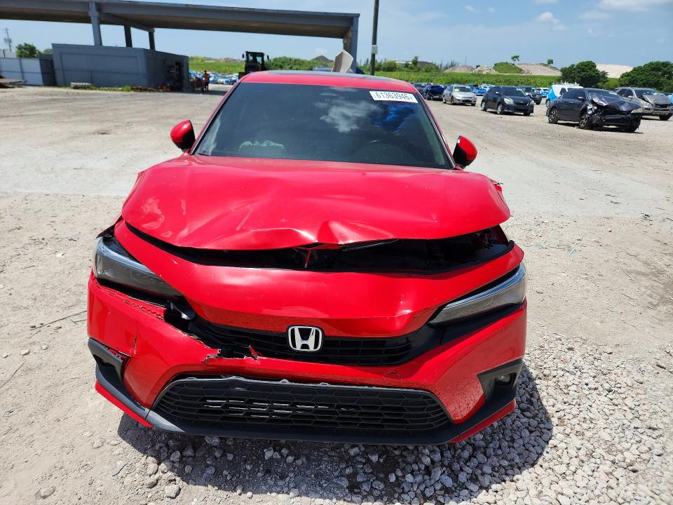 2024 Honda Civic VIN 2HGFE1F90RH302681 COPART salvage auction — FRONT END, Fl - Certificate Of Title, sold $8,600 on 2026-07-30 (photo 5)