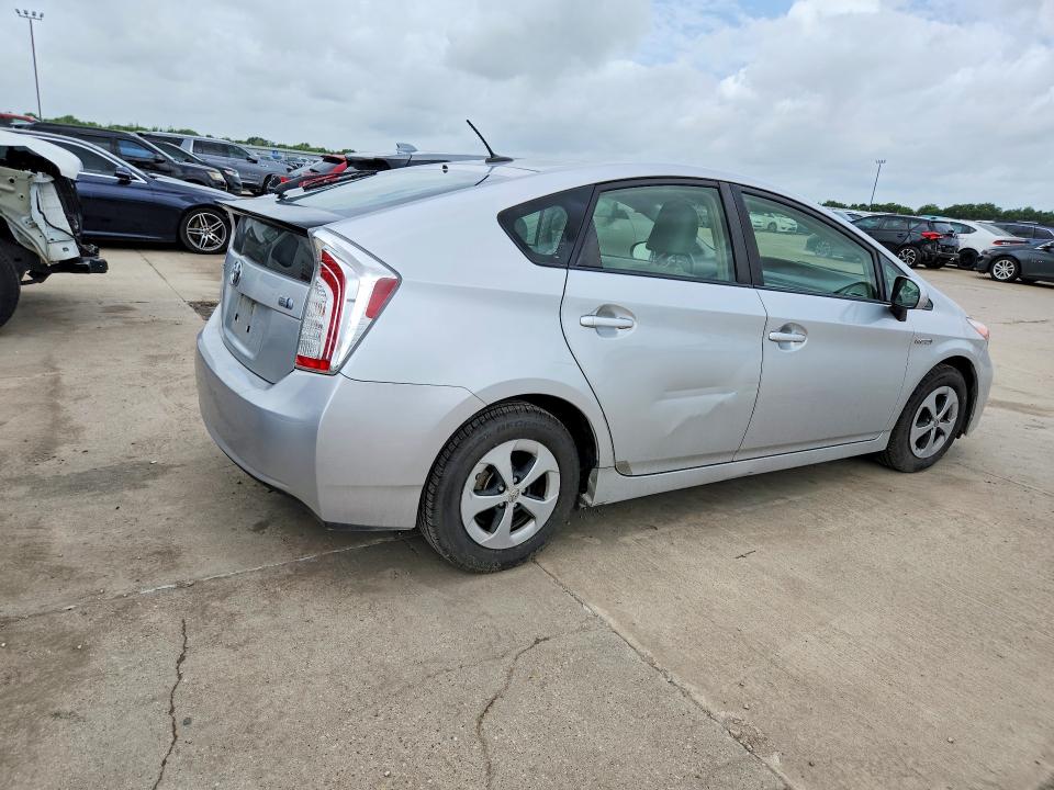 2013 Toyota Prius VIN JTDKN3DU0C5411205 COPART salvage auction — FRONT END, Tx - Certificate Of Title, sold $1,300 on 2026-07-30 (photo 3)