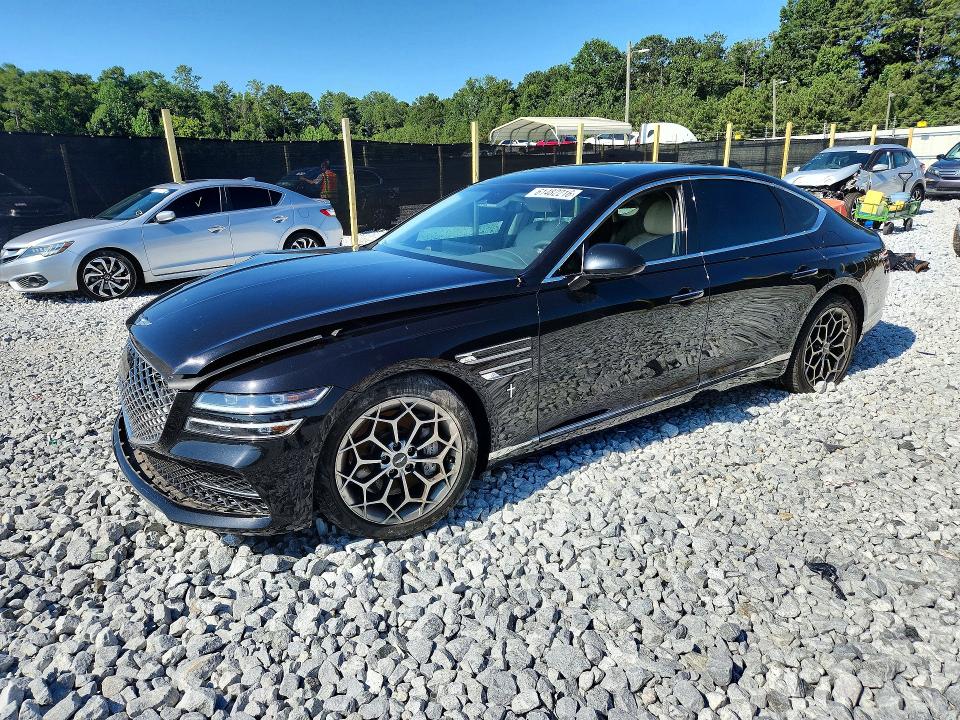 2021 Genesis G80 VIN KMTGC4SD9MU026934 COPART salvage auction — SIDE, Ga - Cert Of Title-Salvage, sold $9,200 on 2026-09-03 (photo 1)