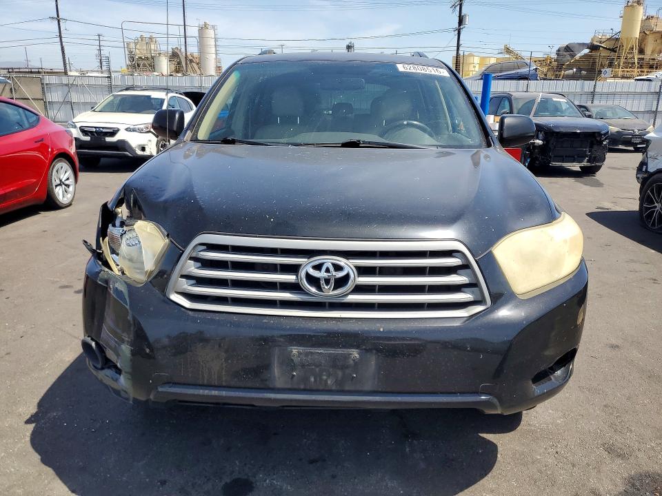 2008 Toyota Highlander VIN JTEDS41A582010187 COPART salvage auction — FRONT END, Ca - Dis/Dlr/Exp Only Clean Title, sold $625 on 2026-07-29 (photo 5)