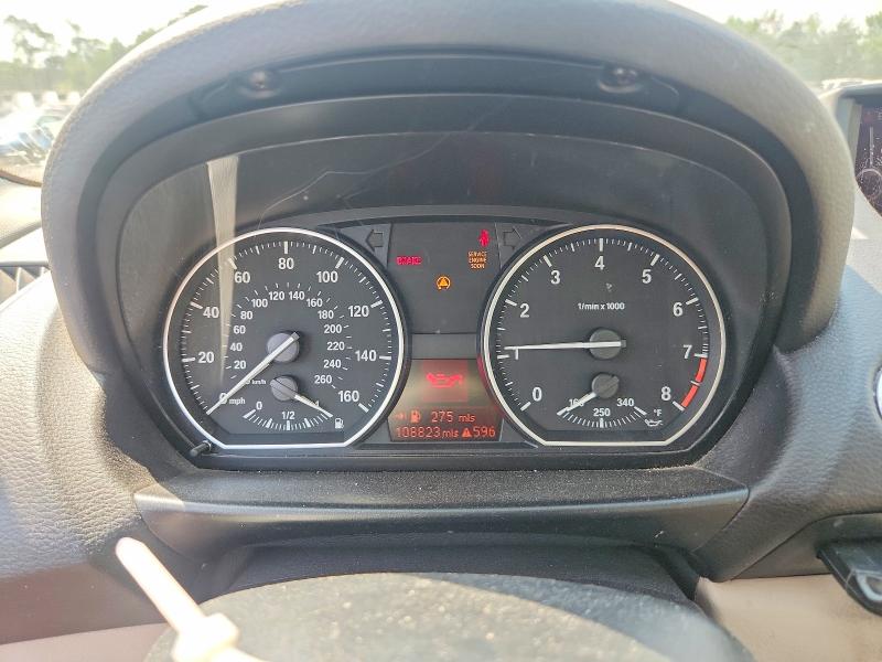 2011 BMW 1 series VIN WBAUC9C52BVM11407 COPART salvage auction — FRONT END, Pa - Certificate Of Salvage, sold $2,150 on 2026-07-24 (photo 9)