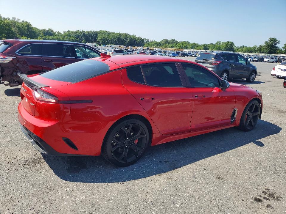 2019 Kia Stinger VIN KNAE35LC6K6063939 COPART salvage auction — FRONT END, VA - CERTIFICATE OF TITLE (P), sold $7,300 on 2026-07-28 (photo 3)