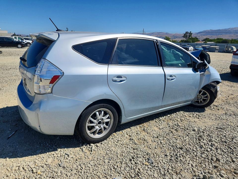 2012 Toyota Prius VIN JTDZN3EU5C3129599 COPART salvage auction — FRONT END, Ca - Salvage Certificate, sold $70 on 2026-07-28 (photo 3)