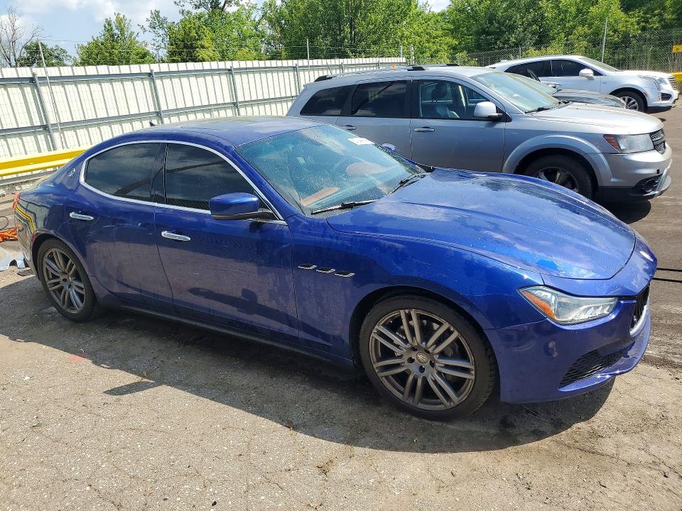 2015 Maserati Ghibli VIN ZAM57XSAXF1149319 COPART salvage auction — VANDALISM, Mi - Cert Of Title-Rebuilt Salvage, sold $2,550 on 2026-07-14 (photo 4)