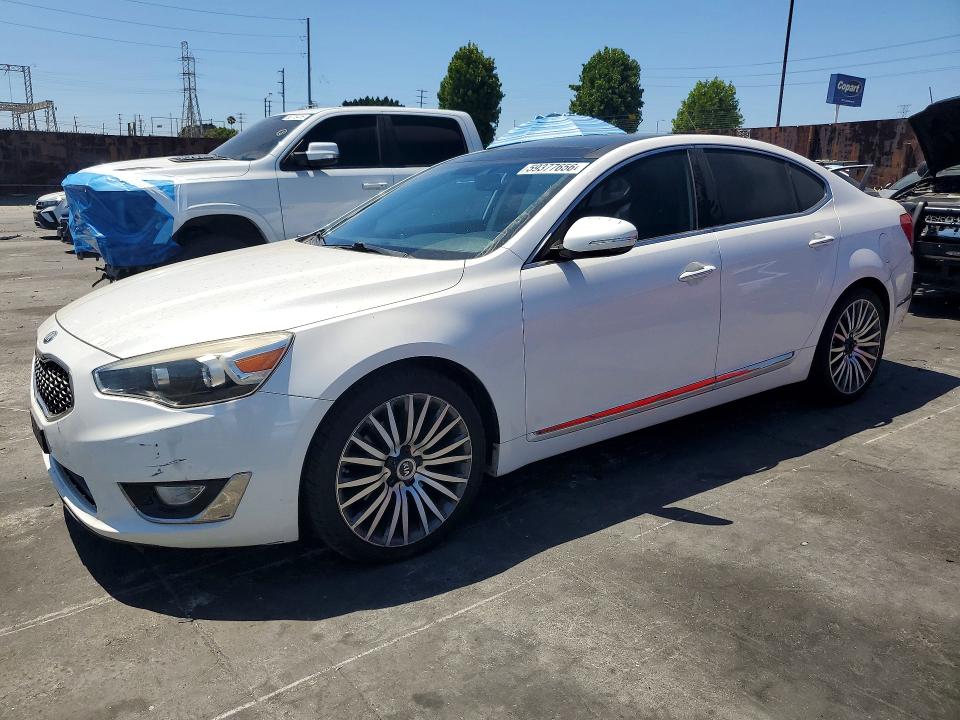 2014 Kia Cadenza VIN KNALN4D75E5131588 COPART salvage auction — SIDE, CA - SALVAGE CERTIFICATE, sold $1,300 on 2026-07-29 (photo 1)