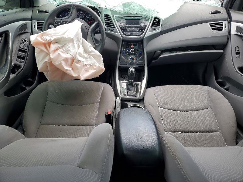 2015 Hyundai Elantra VIN KMHDH4AE6FU280046 COPART salvage auction — FRONT END, TX - SALVAGE VEHICLE TITLE (P), sold $400 on 2026-07-15 (photo 8)